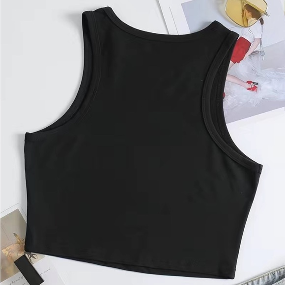 Good Vibes Only Y2k Crop Top - Picture 3 of 4